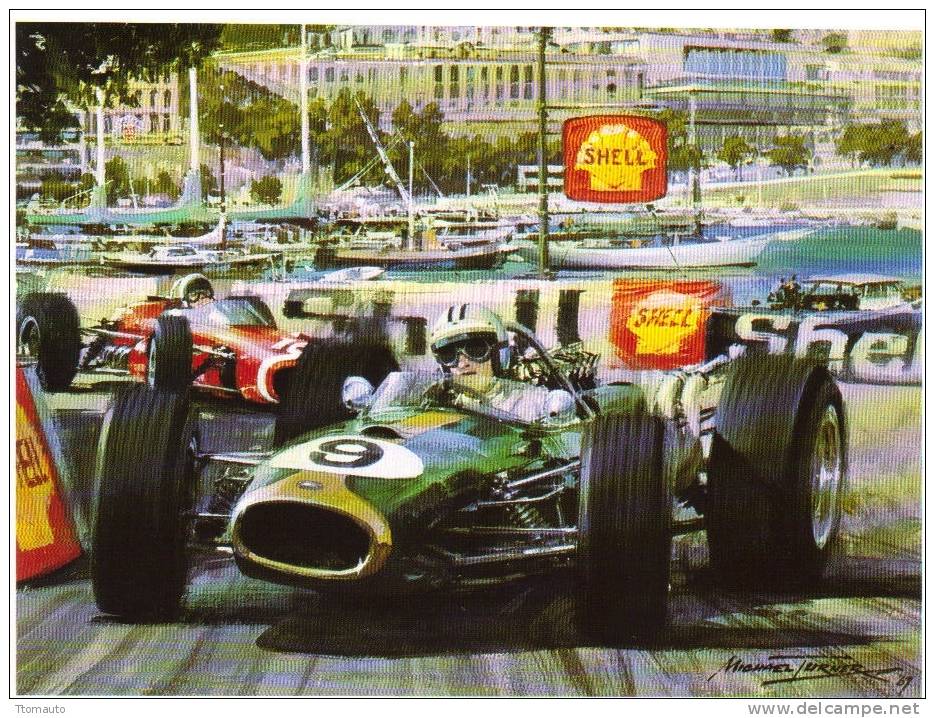 Brabham and Bandini, Monaco 68